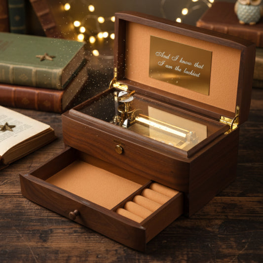 50-Note Walnut Music Box