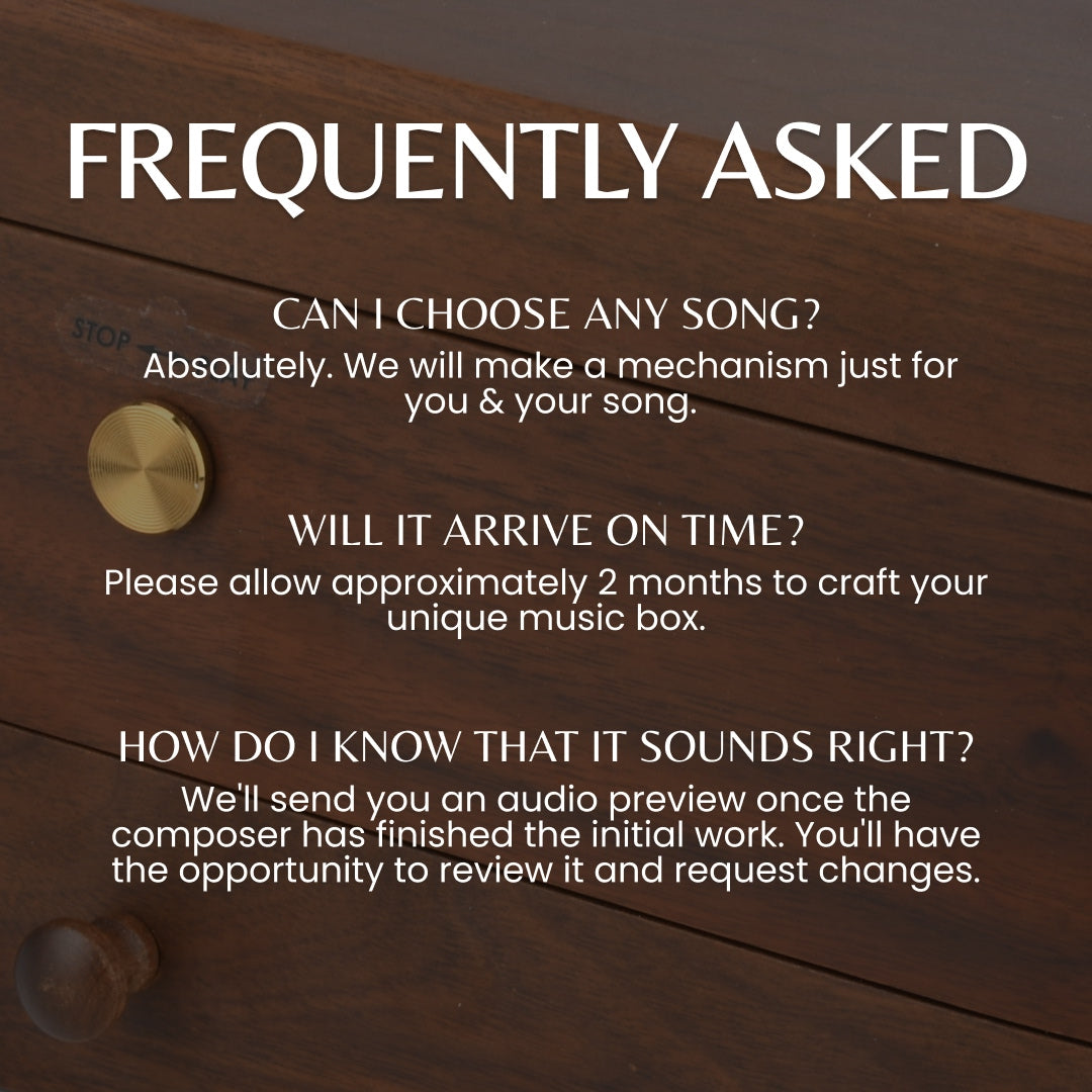 50-Note Walnut Music Box