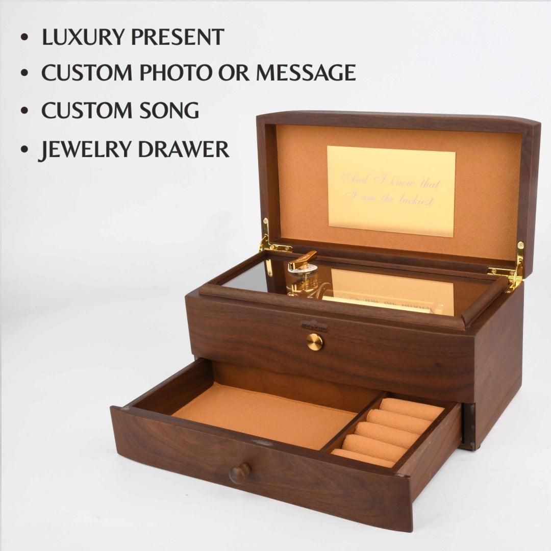 50-Note Walnut Music Box