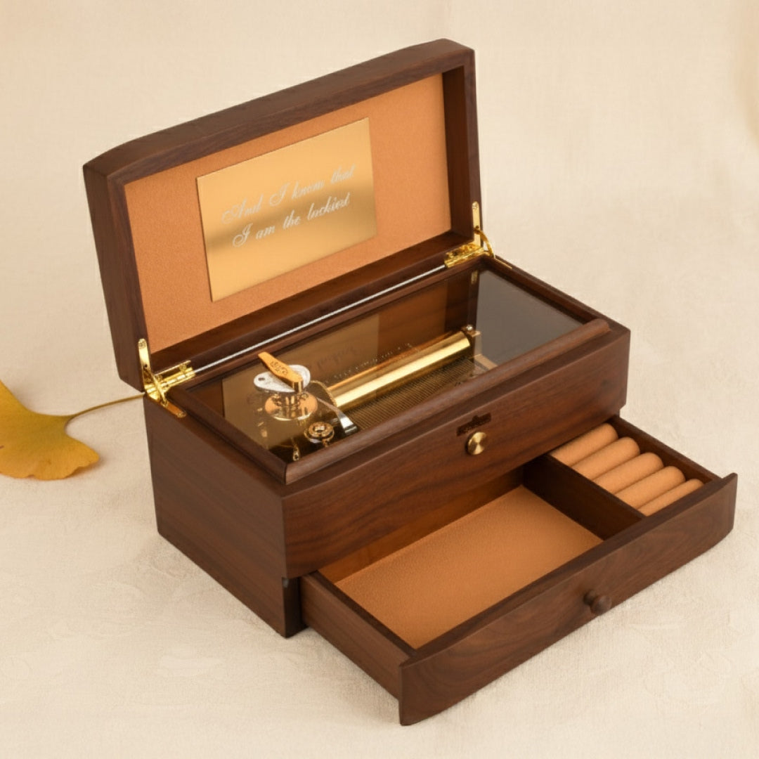 50-Note Walnut Music Box