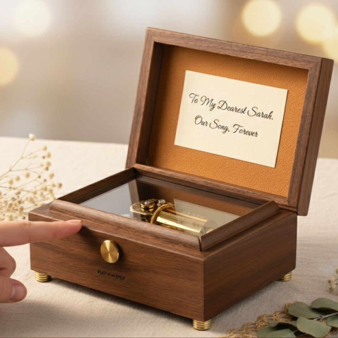 30-Note Walnut Music Box