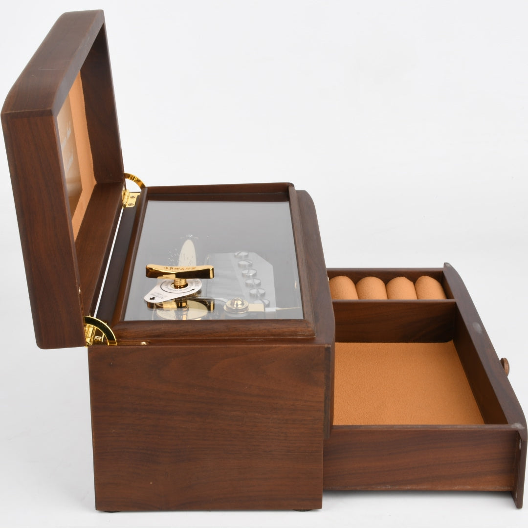 50-Note Walnut Music Box